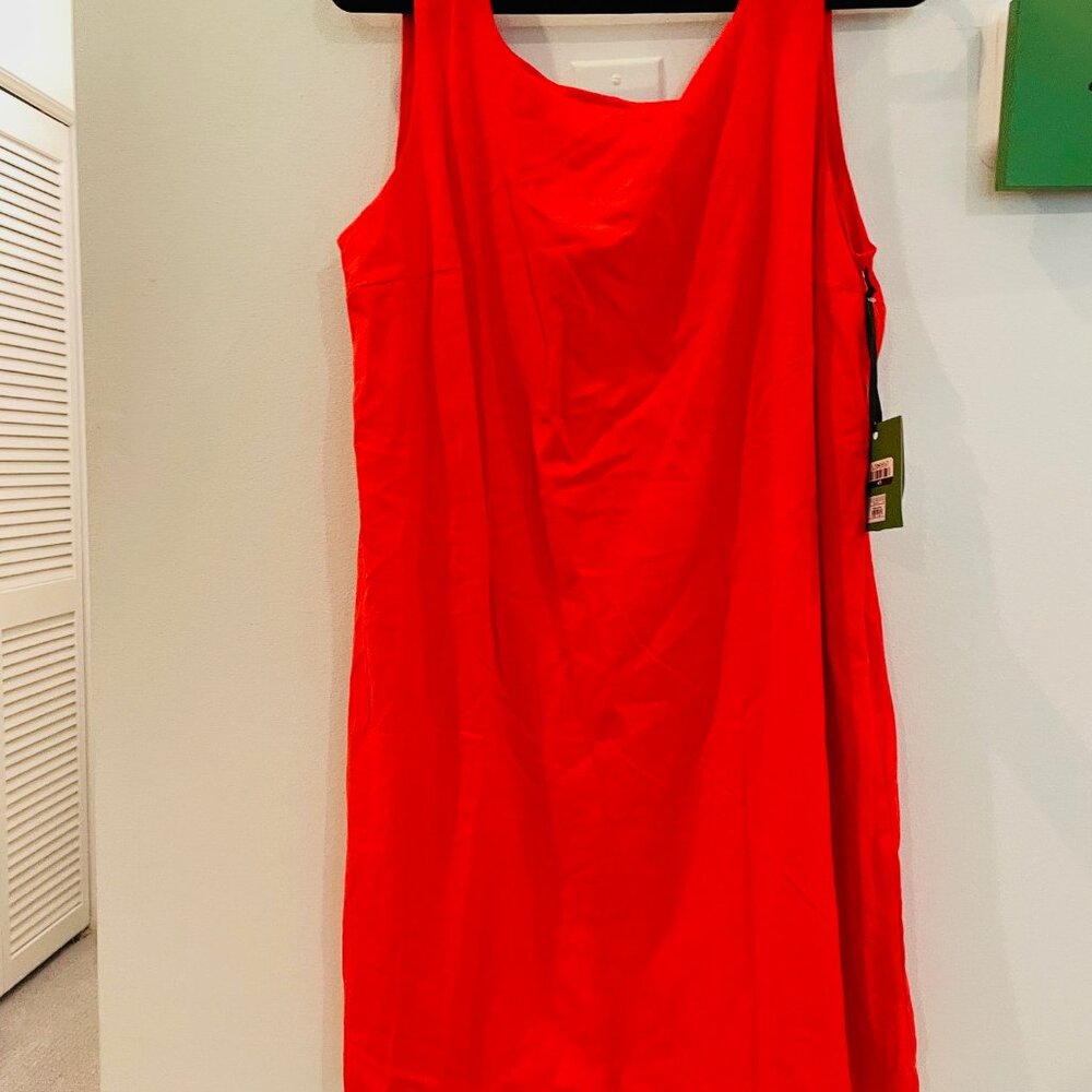 Scalloped Mini Shift Dress - kate spade New York, Red ,large, sleveless,